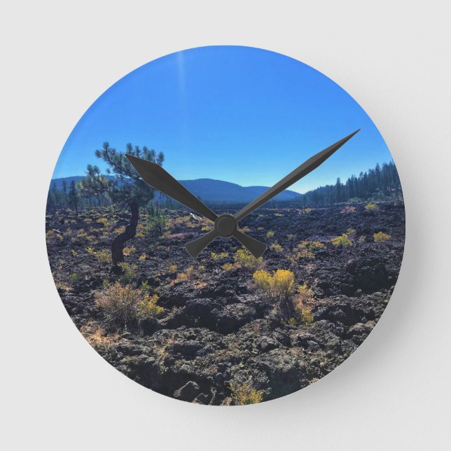 Horloge Ronde Lava Cast Forest, OR (Recto)
