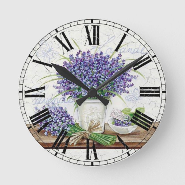Horloge Ronde Lavande (Recto)