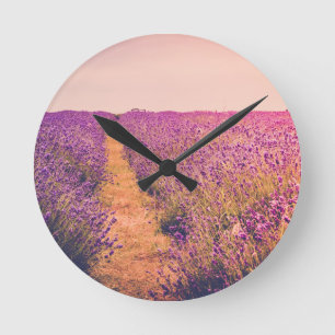 Horloge Ronde Lavander