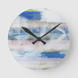 Horloge Ronde Laver blanc II