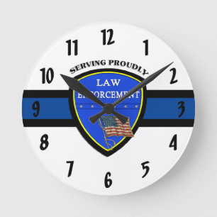 Horloge Ronde Law Enforcement Police