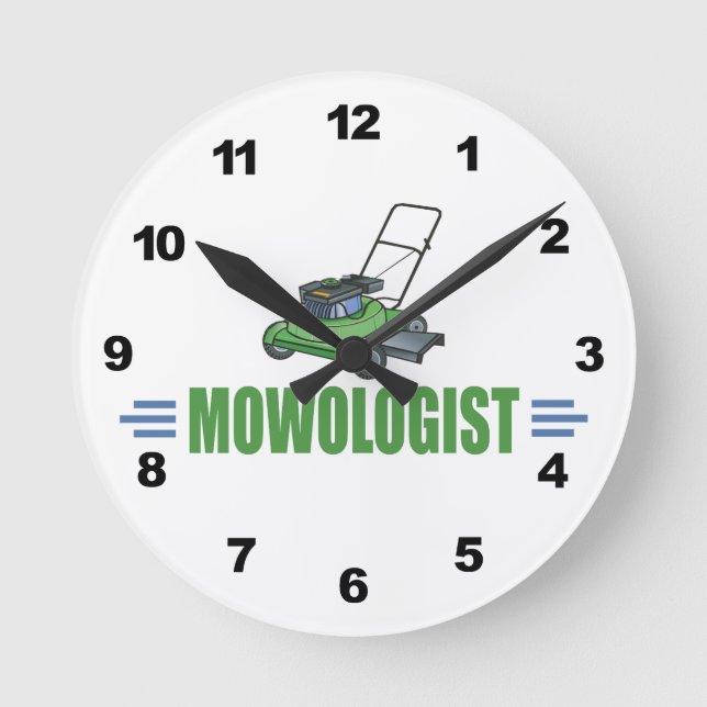 Horloge Ronde Lawn Yard Mowing, Mow Lawns, Landscaping Lawn Care (Recto)