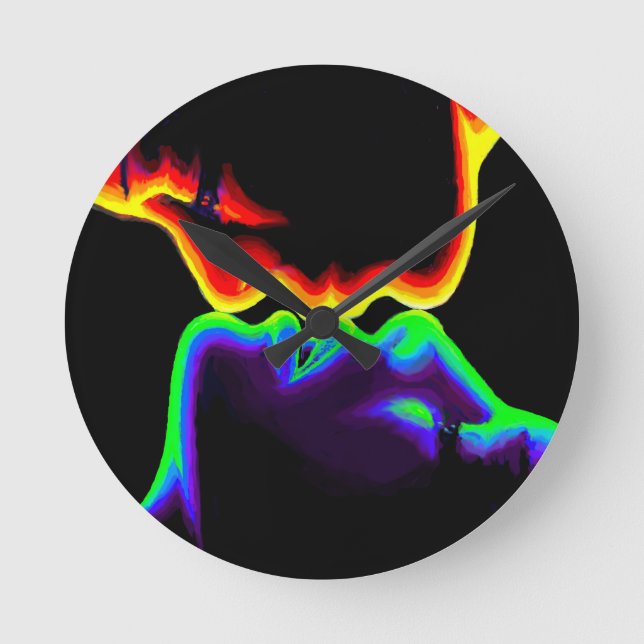 Horloge Ronde Le baiser (Recto)