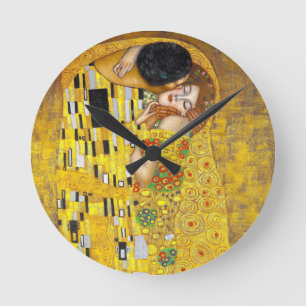 Horloge Ronde  le Baiser - Gustav Klimt   