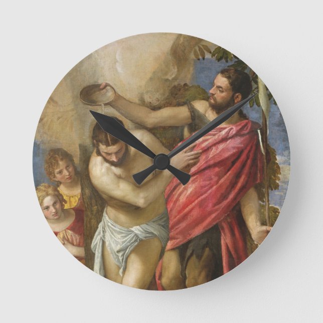 Horloge Ronde Le baptême du Christ (Recto)