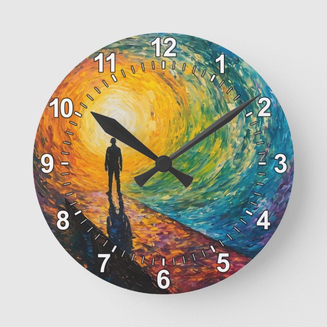 Horloge Ronde Le Bord de la Dimension (Recto)