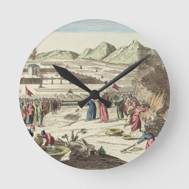 Horloge Ronde Le camp des israélites et du sacrifice du Th (Recto)