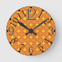 Le cercle de style des années 70 Orange