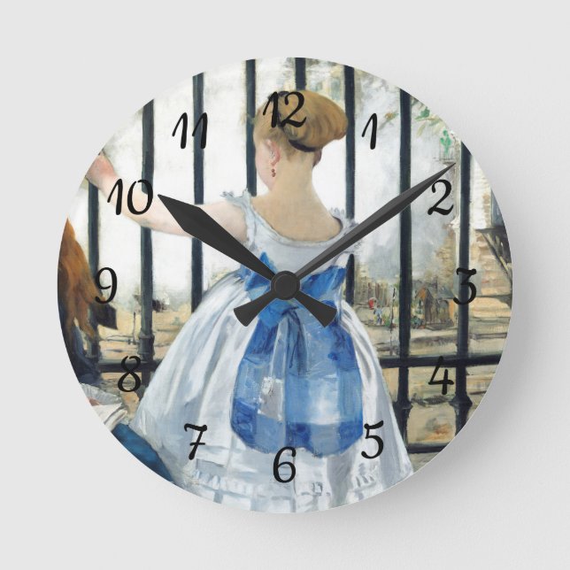 Horloge Ronde Le chemin de fer Edouard Manet (Recto)