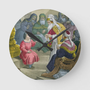 Horloge Ronde Le Christ avec les médecins dans le temple, d'un