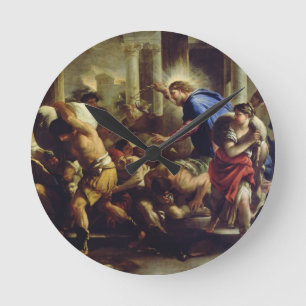 Horloge Ronde Le Christ conduisant les négociants par le temple