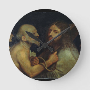 Horloge Ronde Le Christ portant la croix