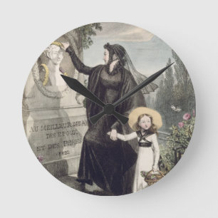 Horloge Ronde Le cimetière de Pere Lachaise, imprimé par Charles