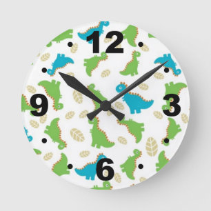 Horloge Ronde Le Clock des enfants de Blue Green