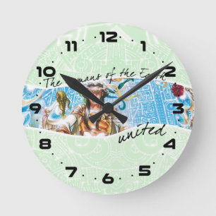 Horloge Ronde Le Conseil galactique : L'horloge unie par humains