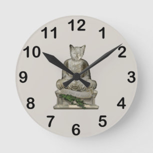 Horloge Ronde Le Dao de l'horloge meow