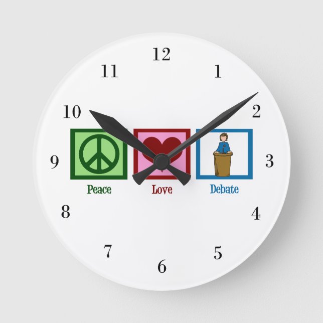 Horloge Ronde Le débat sur l'amour pour la paix (Recto)