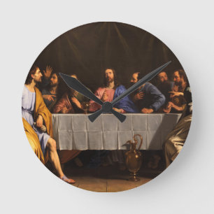 Horloge Ronde Le dernier dîner par Philippe de Champaigne (1648)