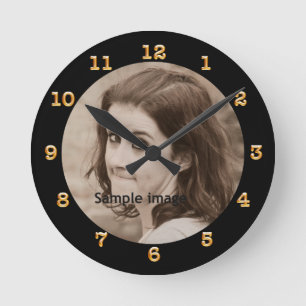 Horloge Ronde Le do-it-yourself créent votre propre photo