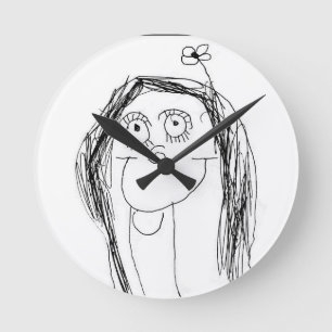 Horloge Ronde Le Drawing de Your Child