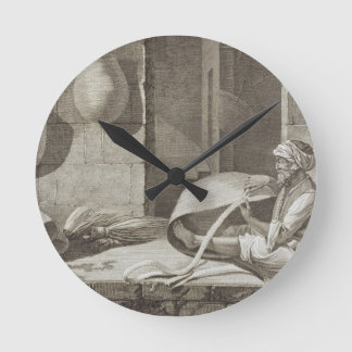 Horloge Ronde Le fabricant de panier, des arts et des commerces