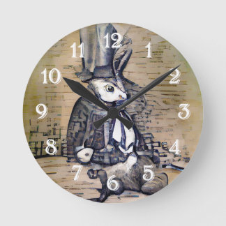 Horloge Ronde Le Gentleman Rabbit