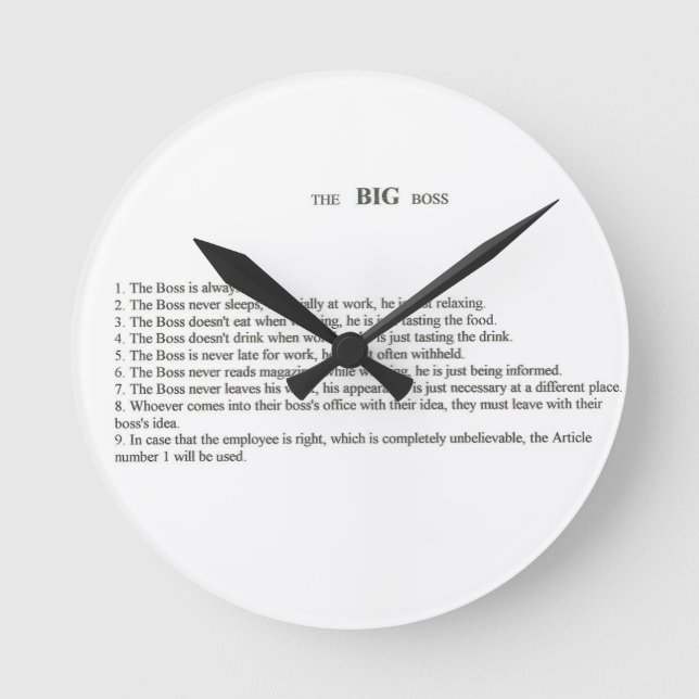 HORLOGE RONDE LE GRAND CHEF (Recto)