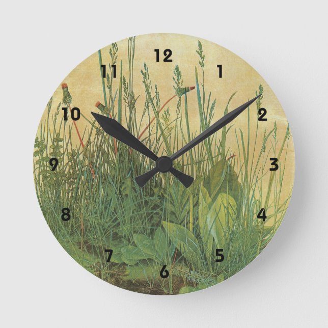 Horloge Ronde Le Grand (Grand) morceau de Turf par Albrecht Dure (Recto)