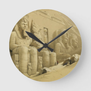 Horloge Ronde Le grand temple d'Abu Simbel, Nubia, de "Egypte