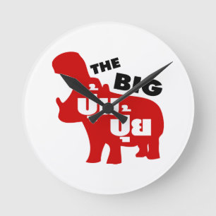 Horloge Ronde LE GROS PUM PUI décollé en langue thaï