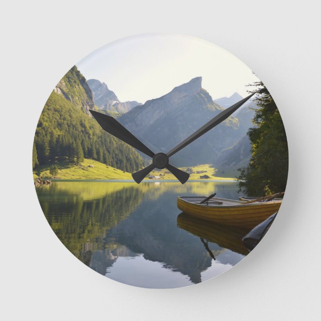 Horloge Ronde Le lac des Alpes en Suisse (Recto)