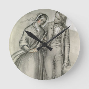 Horloge Ronde Le matin de mariage - le départ, c.1846