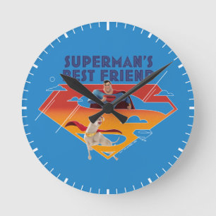 Horloge Ronde Le meilleur ami de Superman