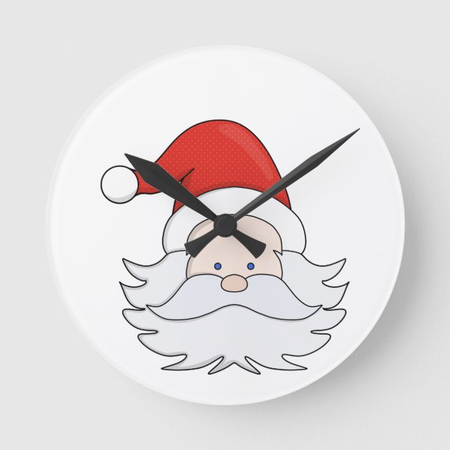 Horloge Ronde Le mignon Père Noël (Recto)