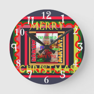 Horloge Ronde Le monde autour de moi est heureux de te faire col