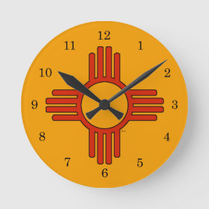 Horloge Ronde Le Nouveau Mexique Zia