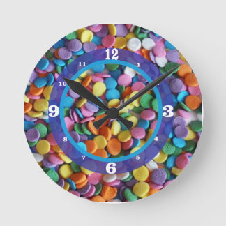 Horloge Ronde Le numéro de Candy Dots