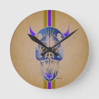 Horloge Ronde Le papa fait sur commande O conçoit l'horloge