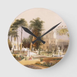 Horloge Ronde Le Parterre dans les jardins chez Wilton, le sièg