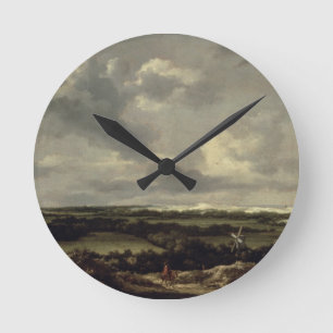 Horloge Ronde Le paysage avec des dunes s'approchent de Haarlem