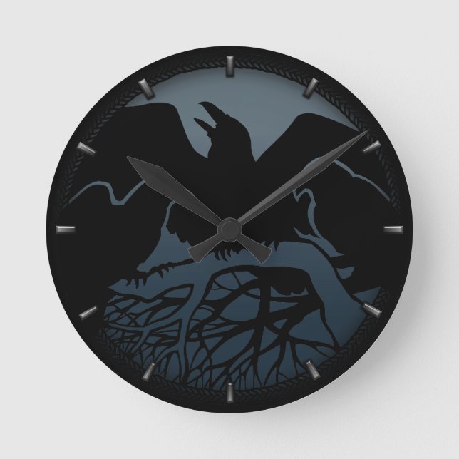 Horloge Ronde Le poison de Wall Clock Bird (Recto)