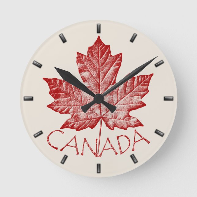 Horloge Ronde Le poison de Wall Clock Cool Canada (Recto)