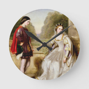 Horloge Ronde Le refus (huile sur la toile)