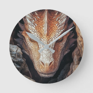 Horloge Ronde Le regard du dragon