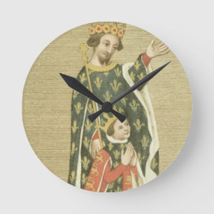 Horloge Ronde Le Roi Richard II (1367-1400) avec son père