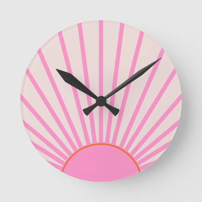 Horloge Ronde Le Soleil 01 Soleil rose (Recto)