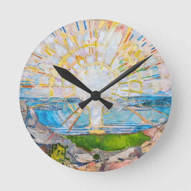 Horloge Ronde Le Soleil 1909 | Edvard Munch | (Recto)