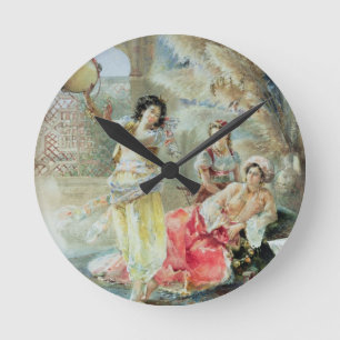 Horloge Ronde Le tambour de basque (la semaine sur le papier)