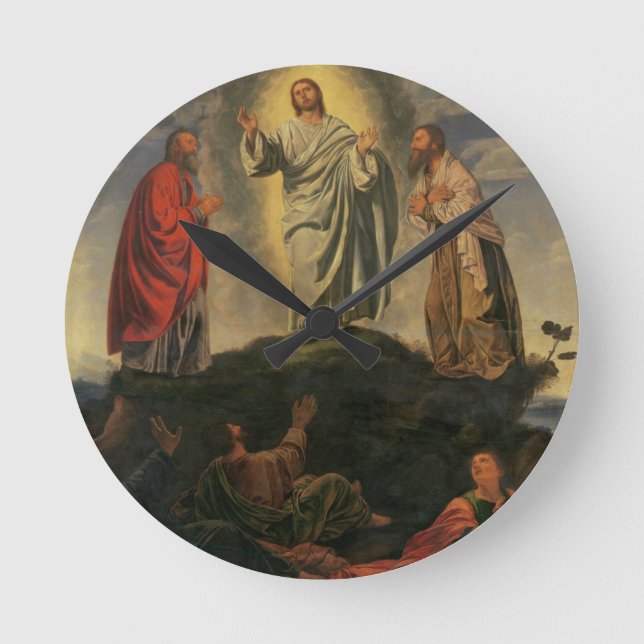 Horloge Ronde Le Transfiguration, c.1527-33 (huile sur le (Recto)