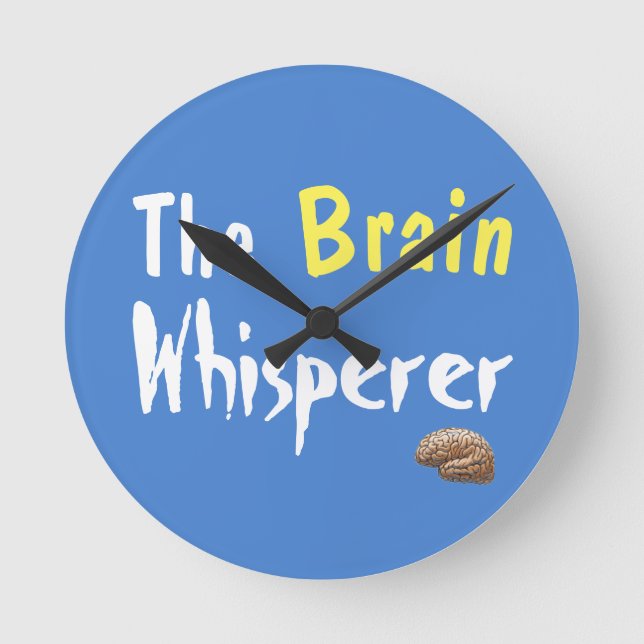 Horloge Ronde Le Whisperer du cerveau (Recto)